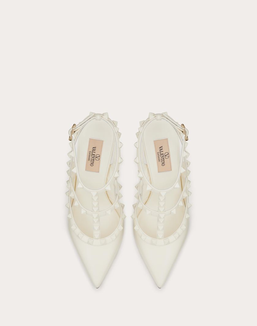 ROCKSTUD ANKLE STRAP PUMP WITH TONAL STUDS 100 MM - Image 4